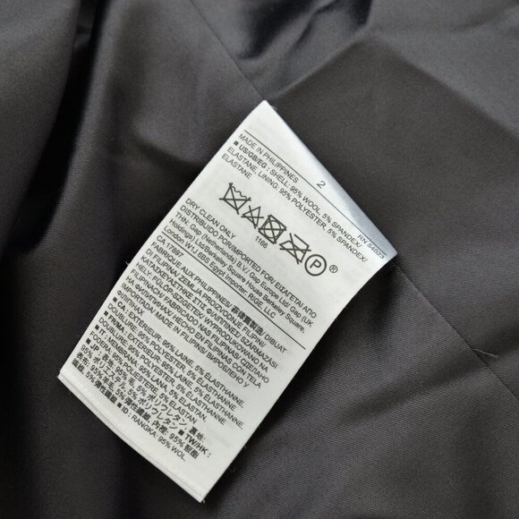 Banana Republic Grey Wool Tailored Single Button Long Blazer Sz 2 - Picture 8 of 8